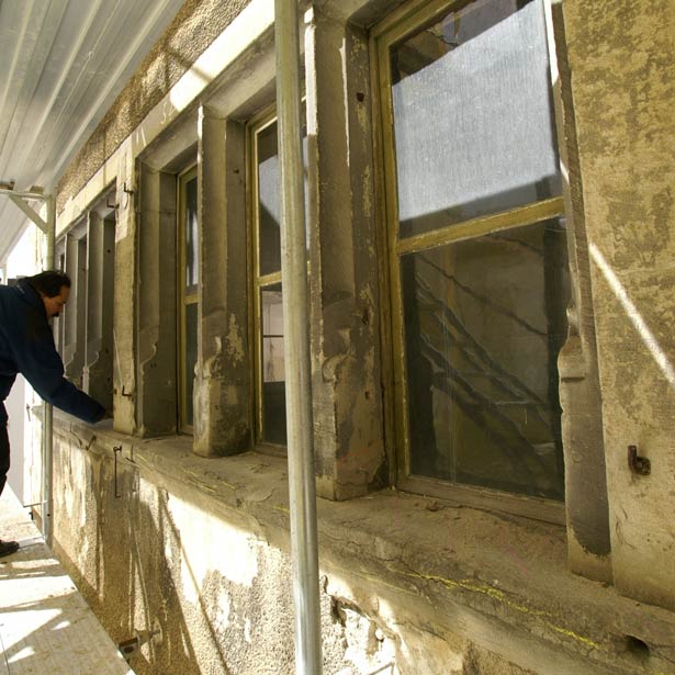 Bauuntersuch zur Ermittlung der Sch&auml;den an den Natursteinen