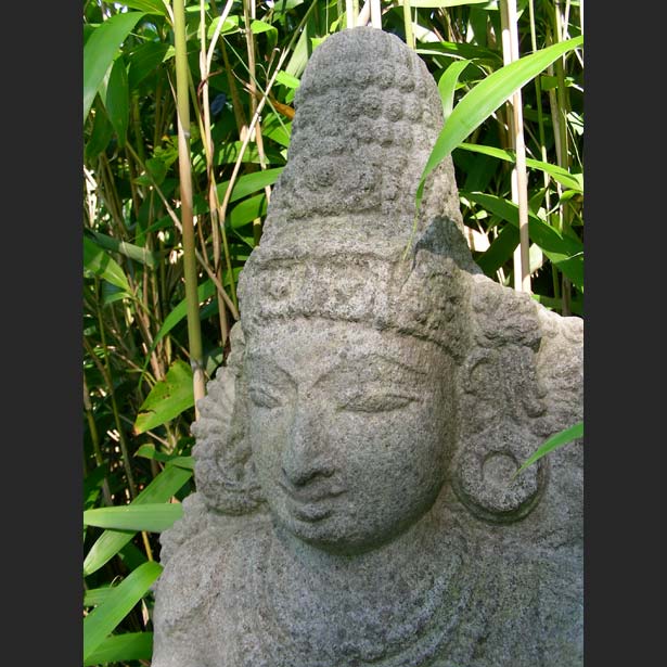 Ansicht der Steinskulptur nach der Restaurierung